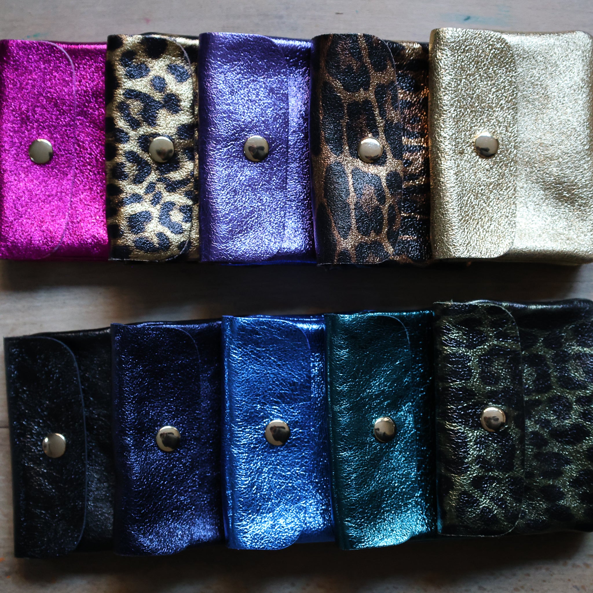 Porte Monnaie en cuir Multicolore