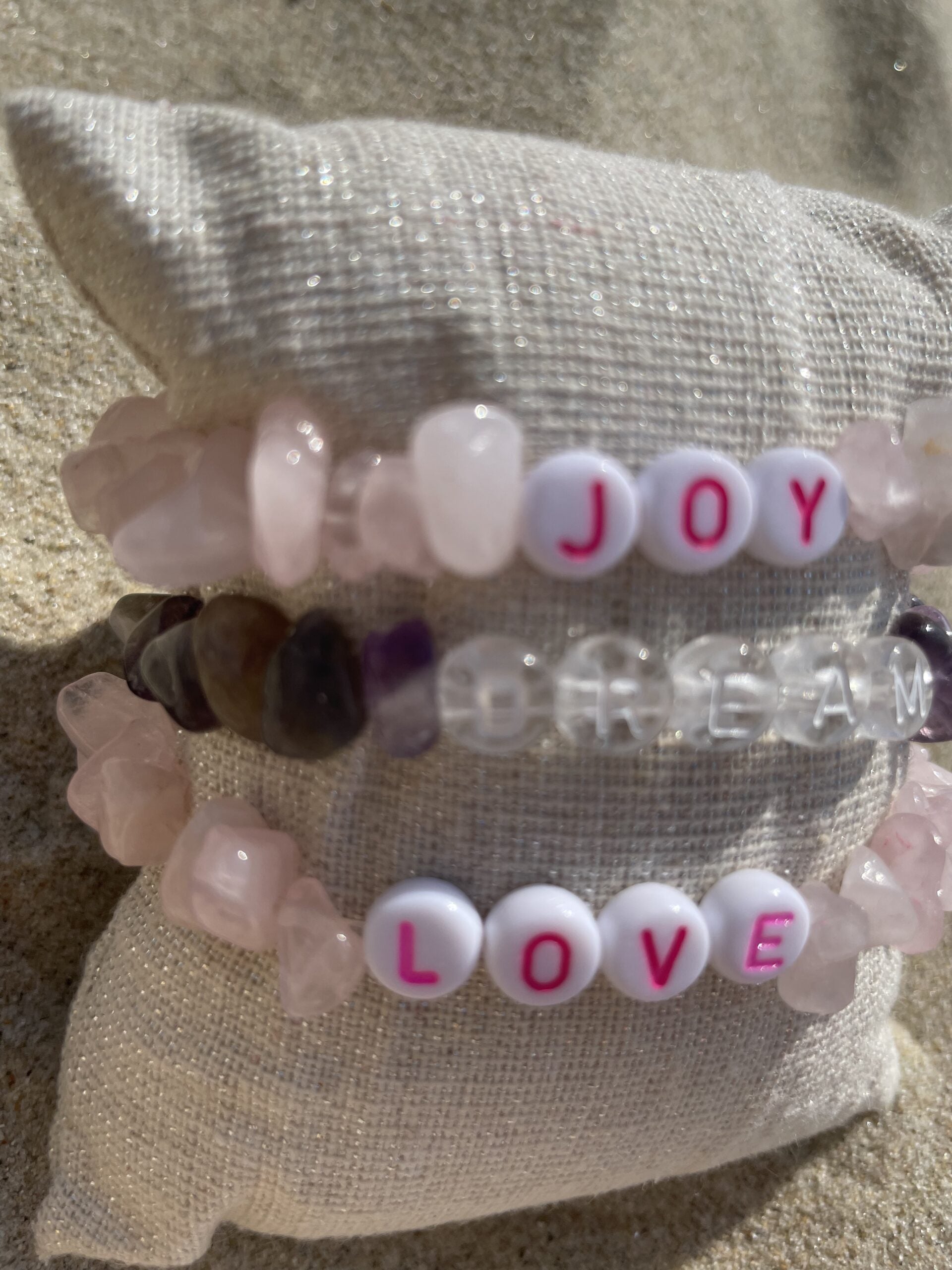 Trio bracelets tikehau jade et amethyste