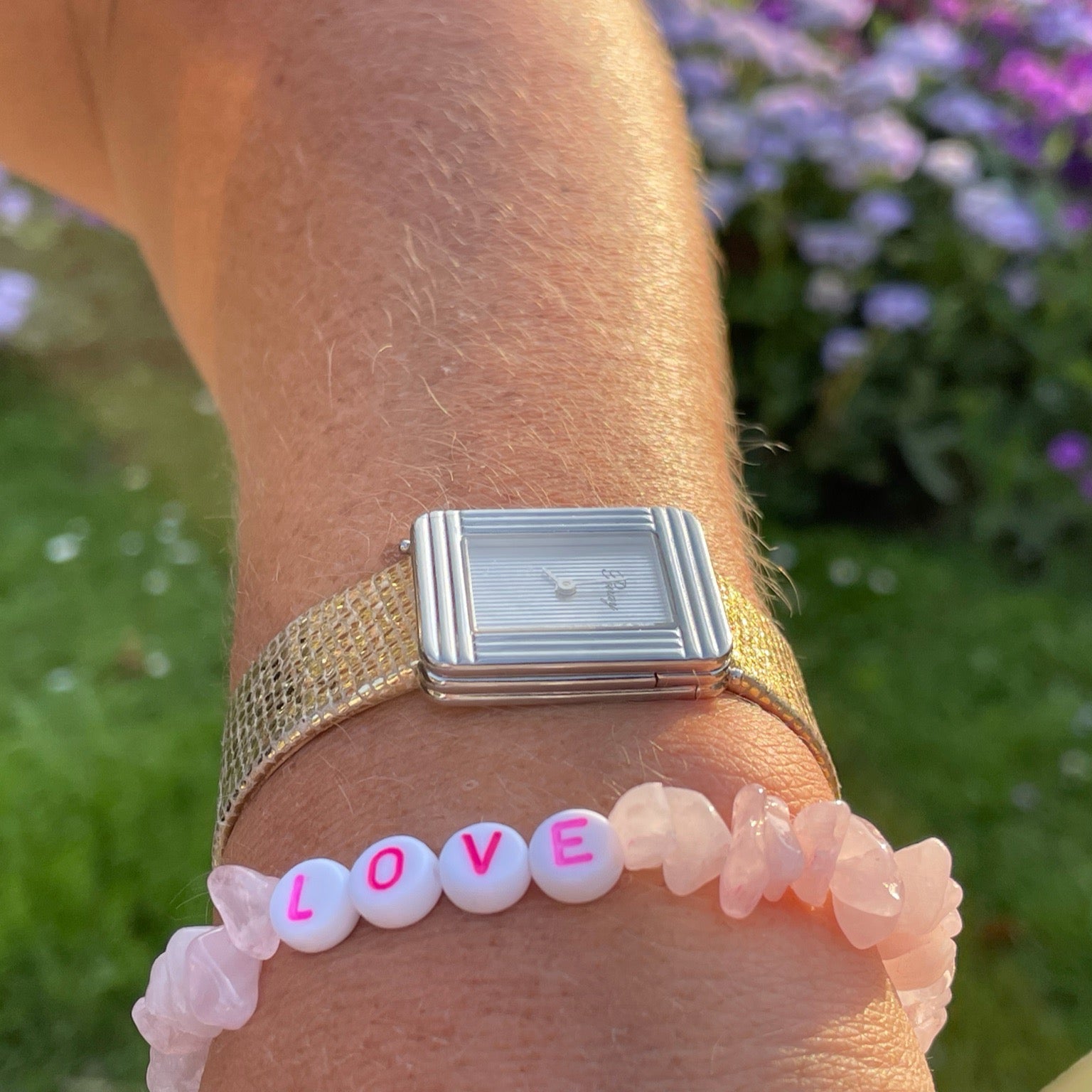 bracelet tikehau love rose en jade
