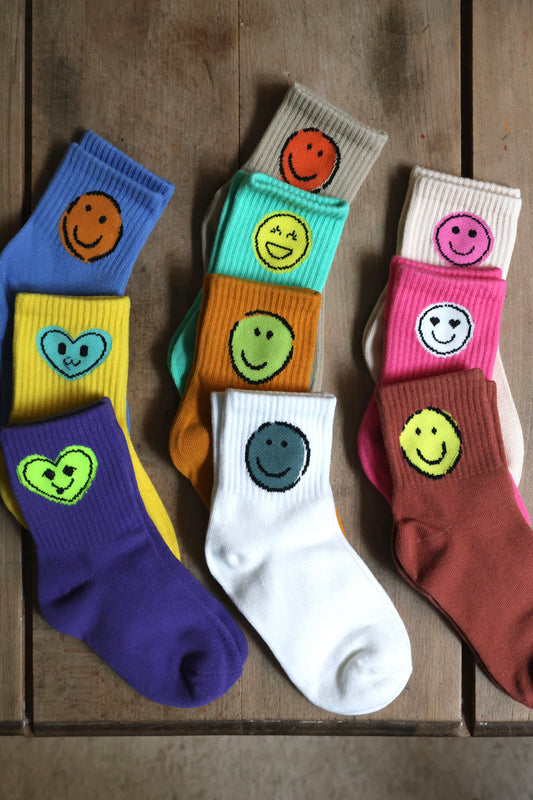 Chaussettes Enfant Smiley Colorées