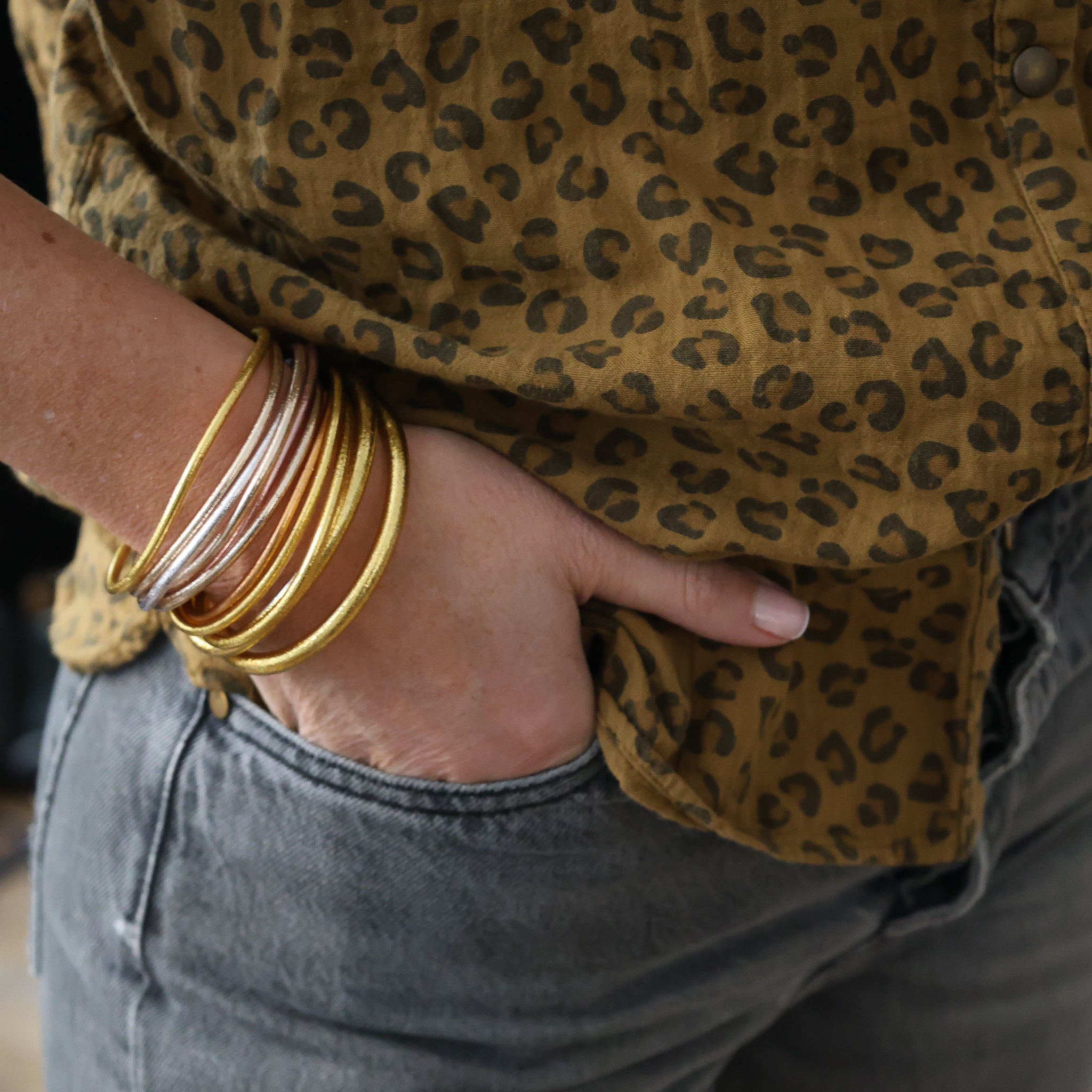 bracelet jonc boudhiste